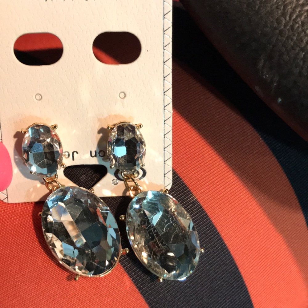 Crystal gem earrings